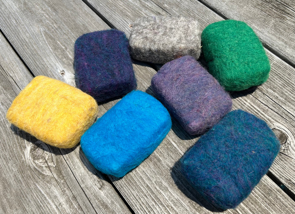 Bundle of 3 Felted Cold Processed Yogurt Soap