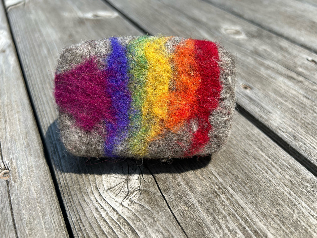 Bundle of 3 Pride Felted Cold Processed Yogurt Soap